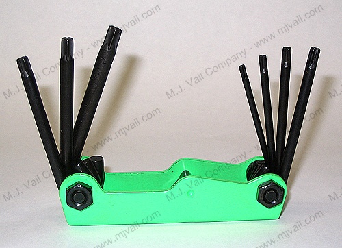 640 TORX FOLD UP HI VISIBILITY GREEN; T10 -T40